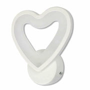 Trade Shop - Applique Led A Cuore 6w Lampada A Parete Lumetto Luce Fredda Calda Naturale E28 -