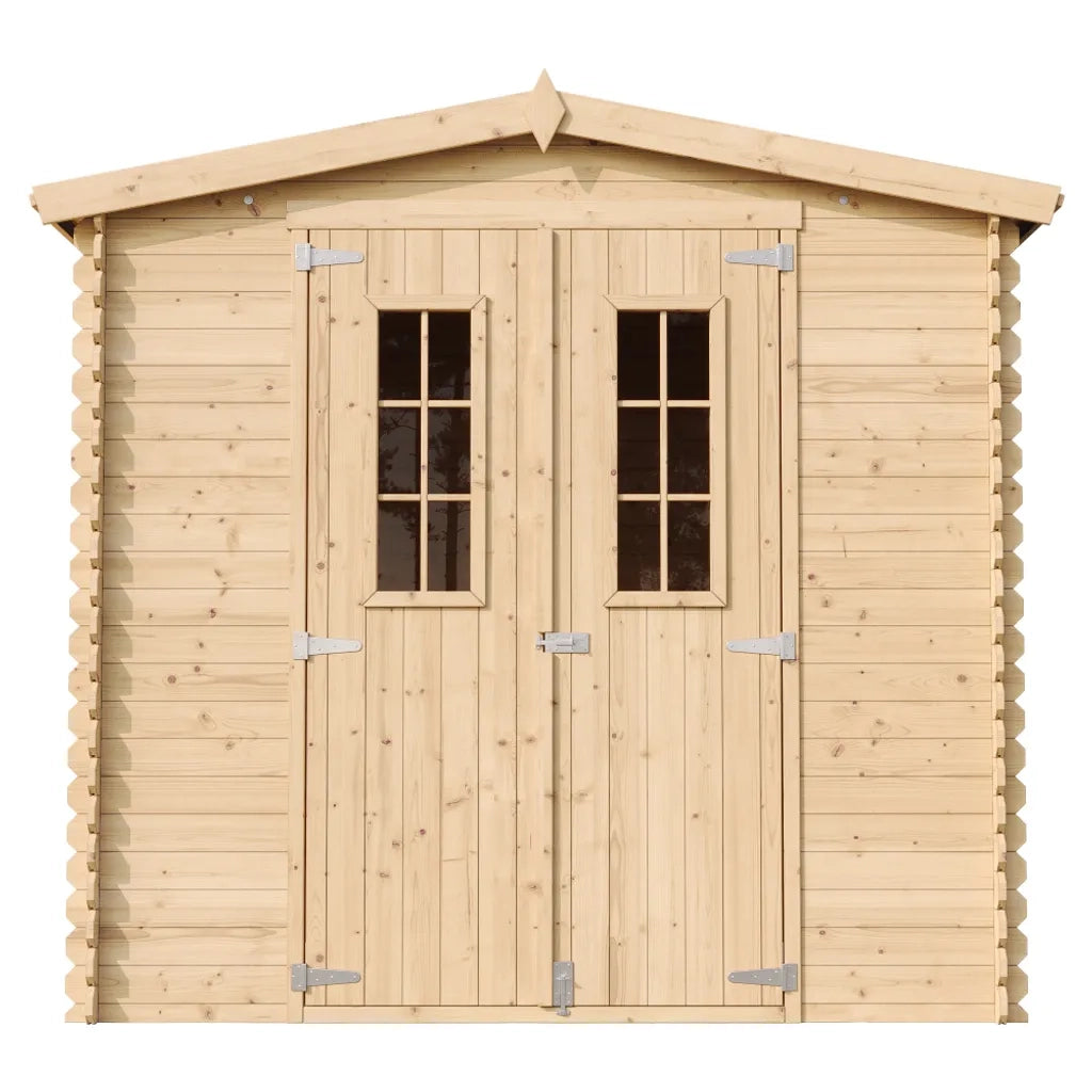 TIMBELA M369C+M369G Casetta da Giardino in Legno CON PAVIMENTO TRATTATO - 4,33 m2