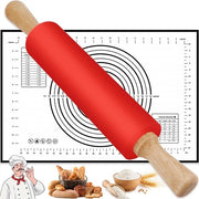 Roller di silicone con teglia 432 cm - Acciaio inossidabile - Superficie antiscivolo - Accessori da forno