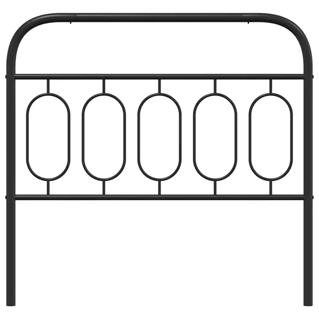 Testiera in Metallo Nero 107 cm