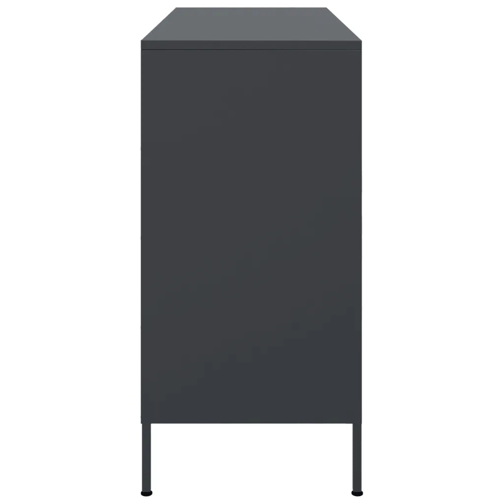 Credenza Antracite 100,5x39x79 cm in Acciaio