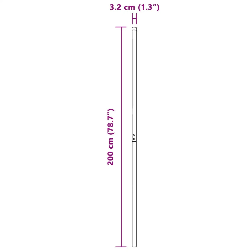 Palo della recinzione 12 pz Argento CFW5591734