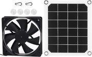 Ventilatore di scarico alimentato da energia solare 10W IP65 impermeabile USB per esterno - capanno per polli serra per campeggio