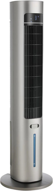 Ventilatore a torre con diffusore di aromi, telecomando a 3 livelli, con raffreddamento ad acqua, oscillazione 50°, timer 12 ore e modalità sleep per ufficio/casa, ventilatore silenzioso da