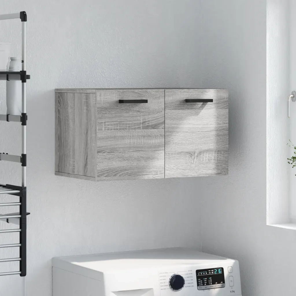 Armadietto a Muro | Mobile a Parete Grigio Sonoma 60x36,5x35cm in Legno Multistrato