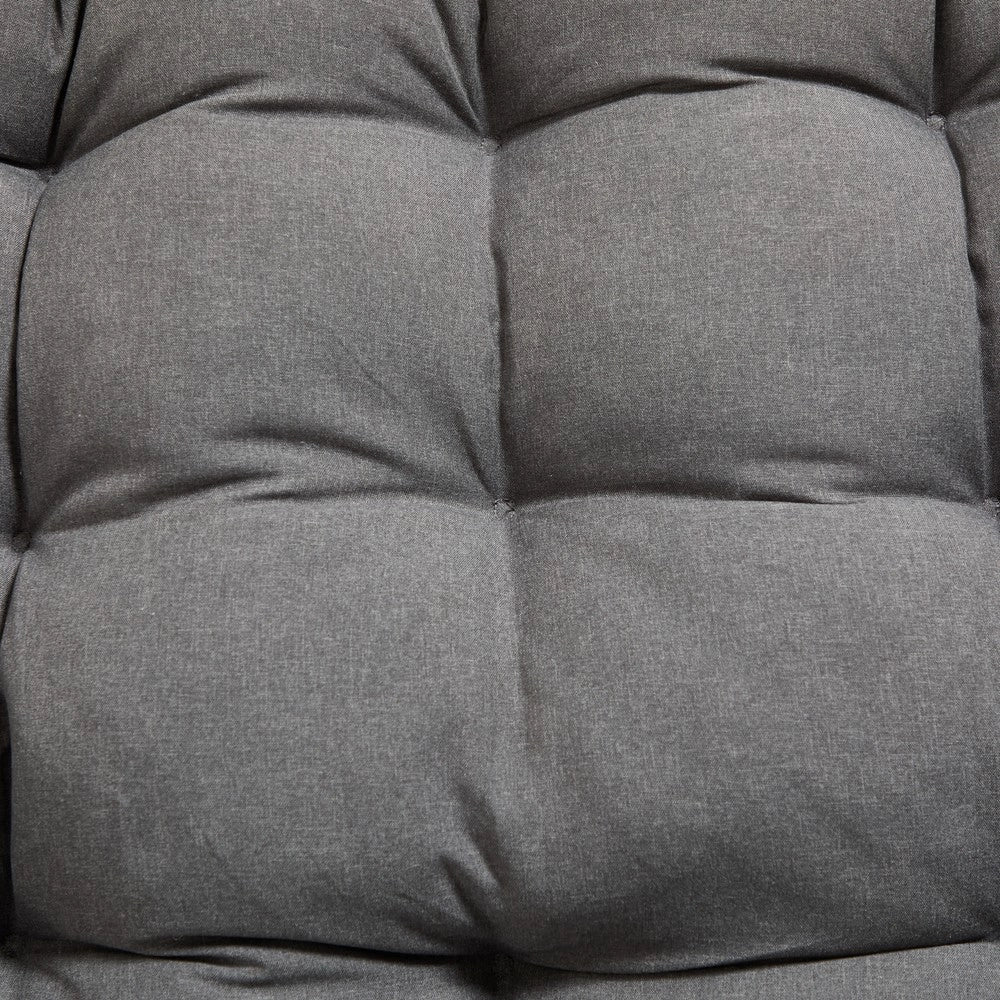 Poltrona Dondolo da Giardino con Cuscino ¨C Xylo ¨C Nero/Grigio