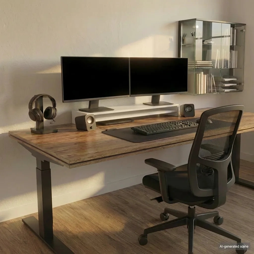 Supporto per Monitor Bianco 100x24x13 cm in Legno Multistrato