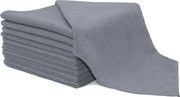 Set di 10 microfibre asciugamani di pulizia, 40x40 cm, 280 g/mq, grigio