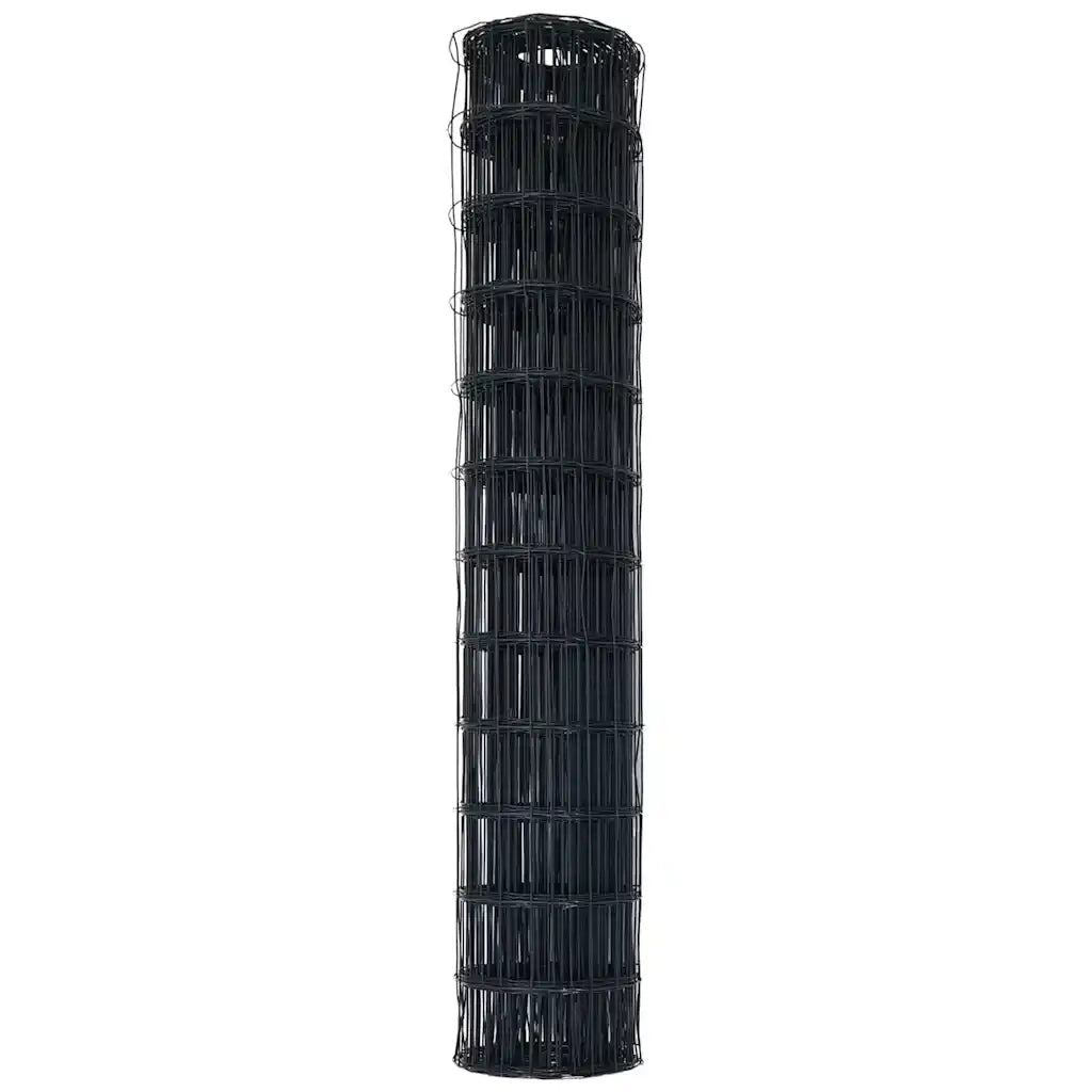 Recinzione Euro Grigio 1,4 x 10 m Ferro rivestito in PVC 42004511