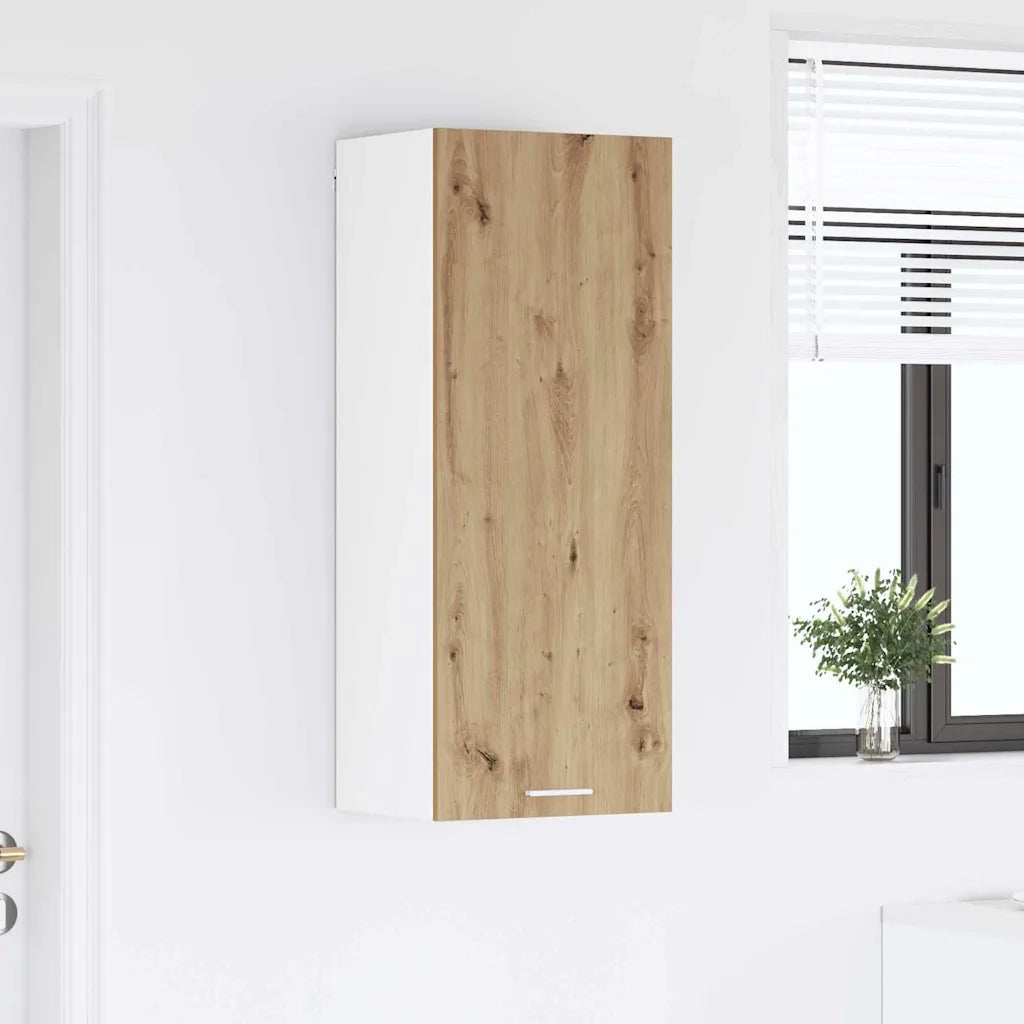 Armadio pensile con porta Rovere artigianale 40 x 31 x 100 cm