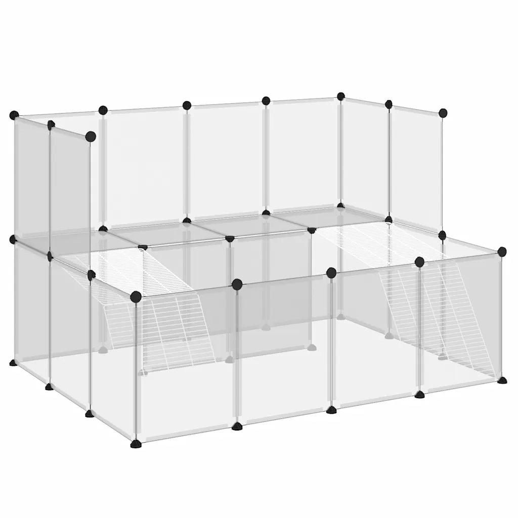 Gabbia per Piccoli Animali Trasparente 143x107x93 cm PP Acciaio 340570