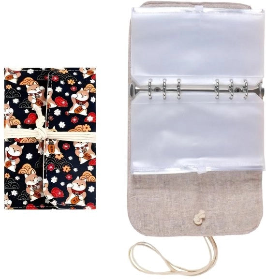 Tas di organizzazione per ago con 12 compartimenti - 1 pezzo - Tas con tasche rimovibili - Borse impermeabili - Cordoncini morbidi - Facile accesso - Kit per ago