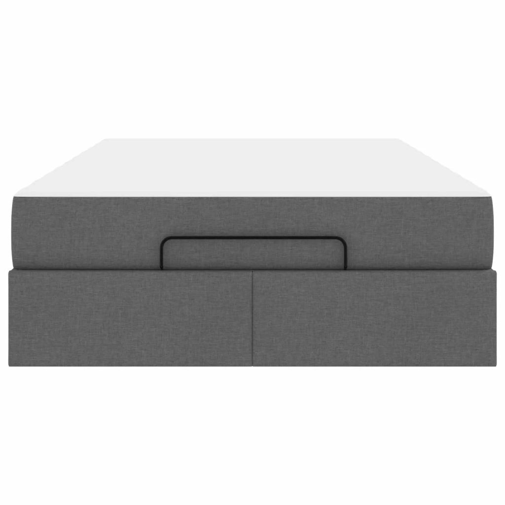 Struttura letto con materasso 2 pcs Grigio Sfumato Tessuto
