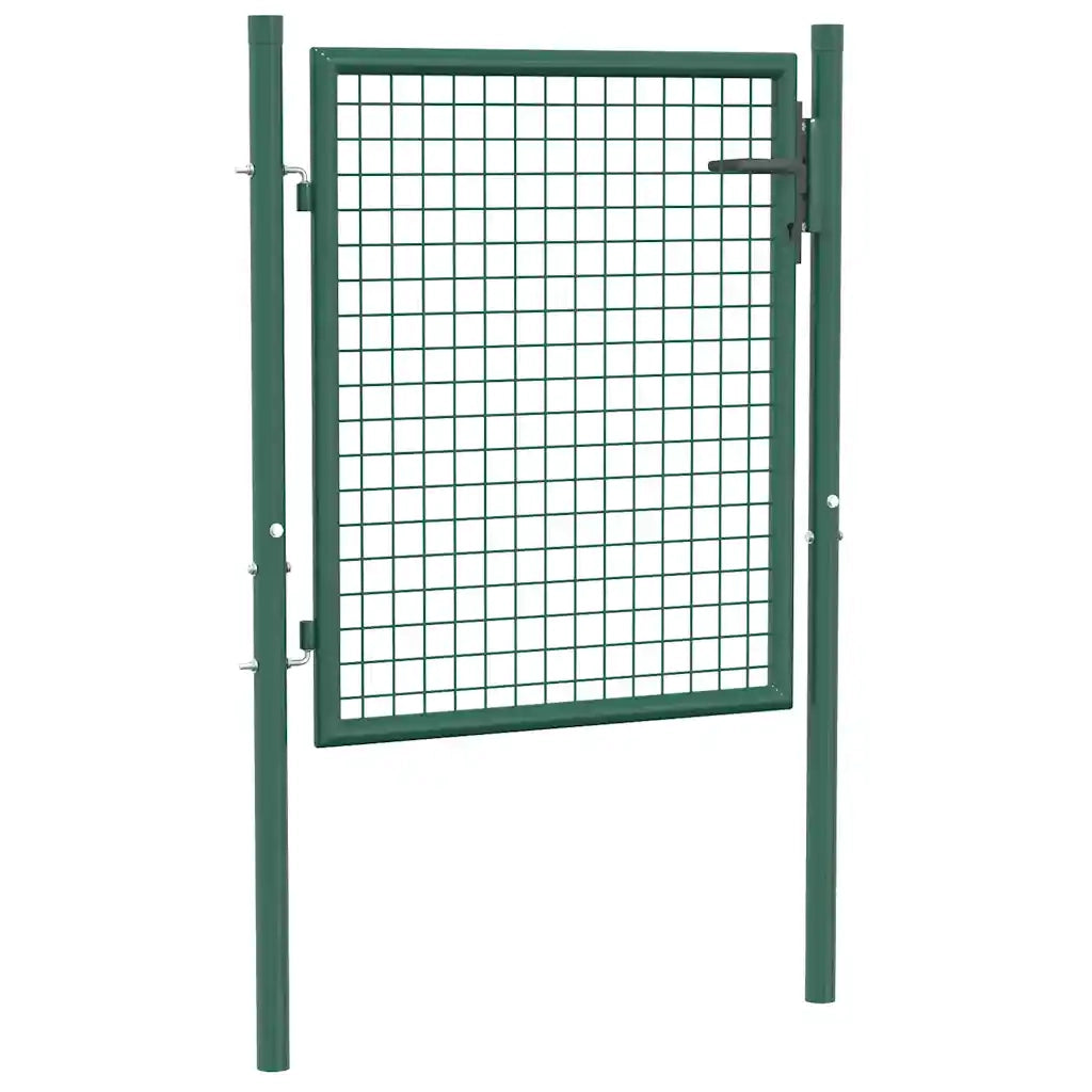 Cancello per Recinzione in Acciaio 100x75 cm Verde CFW9220825