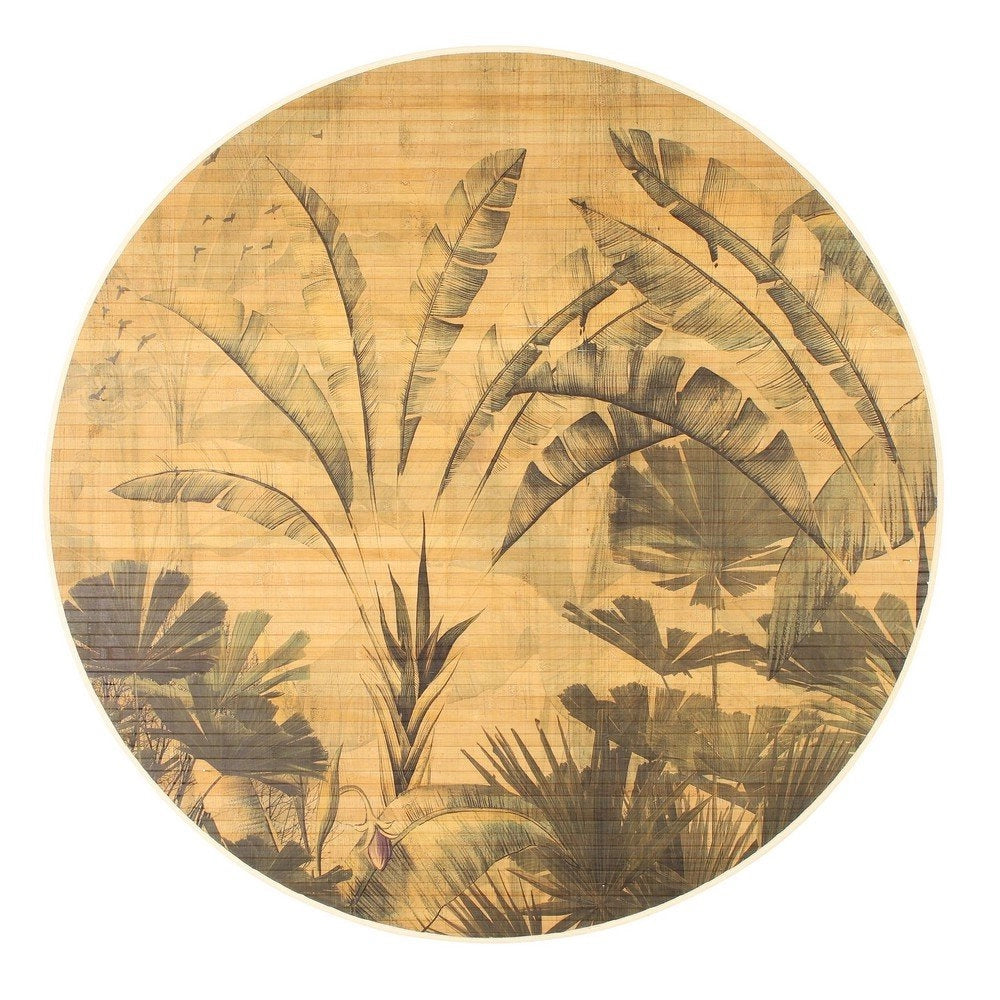 Set 6 Tappeti in Bamboo Marrone Boho da Interno 120 - STARDUST