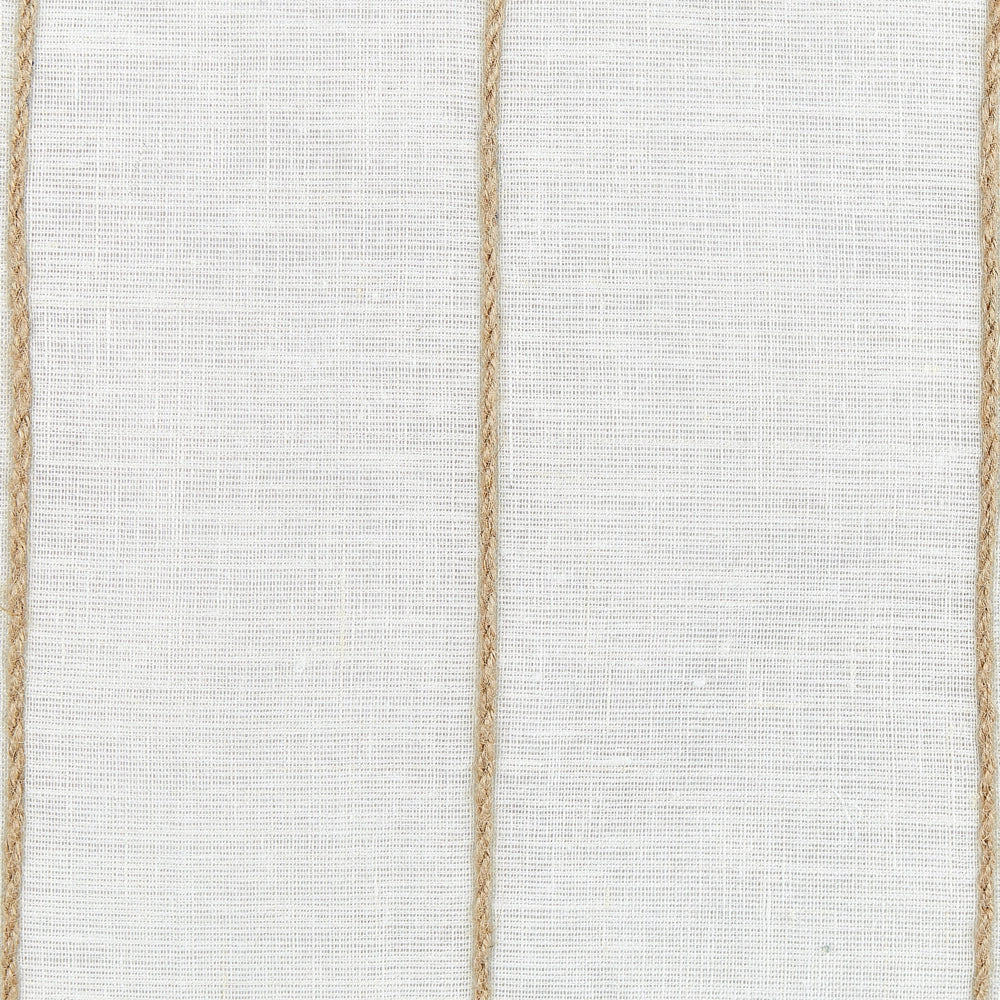 Set di 2 cuscini in lino e cotone con motivo a righe Bianco e beige 50 x 50 cm accessori salotto