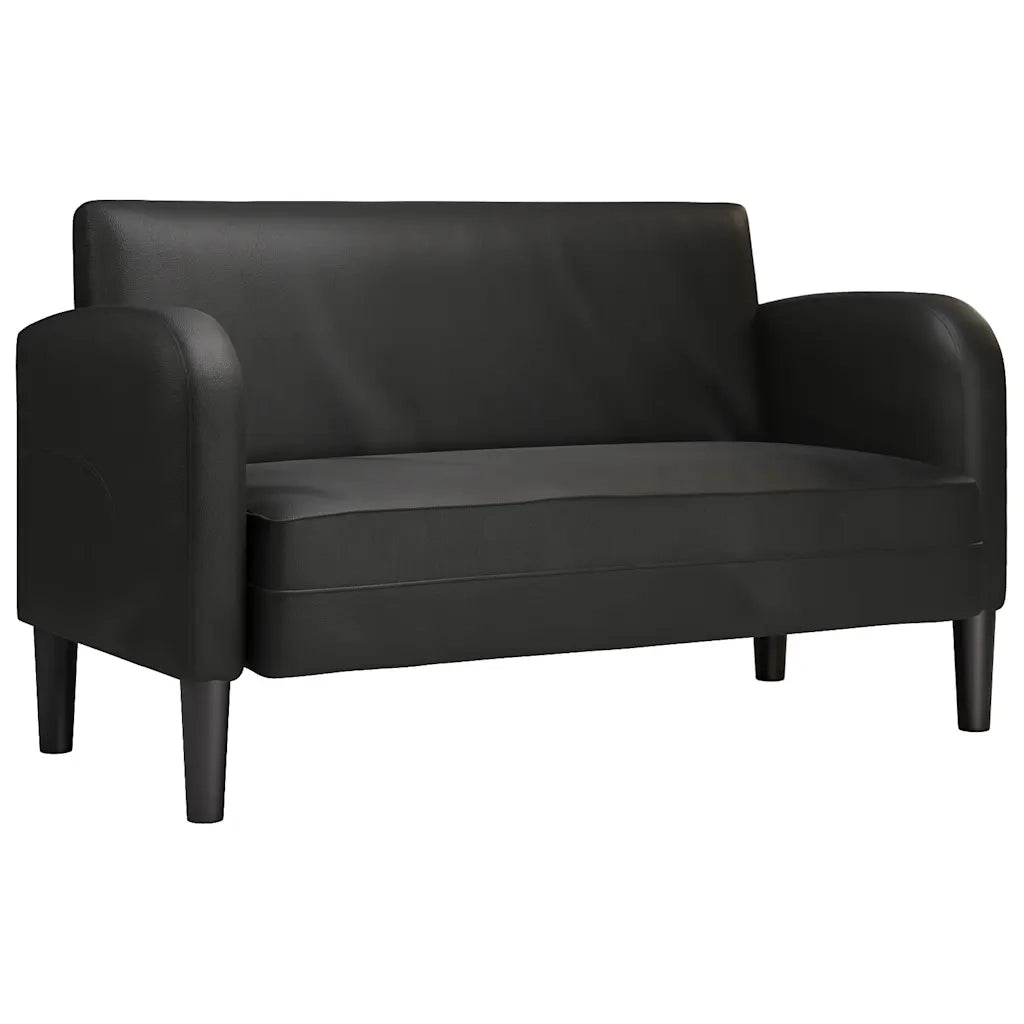 vidaXL Divano Divanetto Nero 110 cm in Similpelle