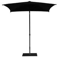 Ombrellone da Giardino 2x2 m Palo Ø38 mm in Alluminio Tessuto Olefin Trend Nero