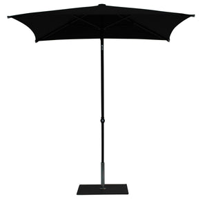 Ombrellone da Giardino 2x2 m Palo Ø38 mm in Alluminio Tessuto Olefin Trend Nero