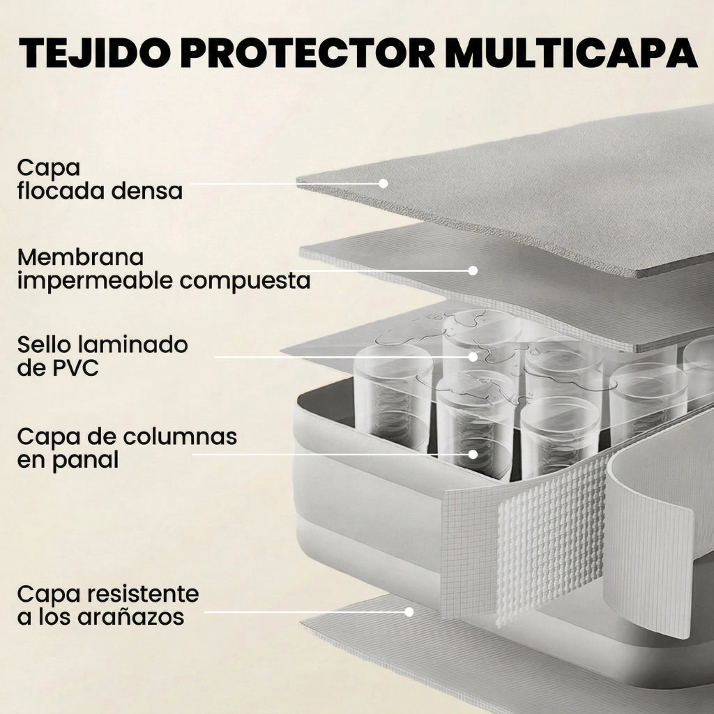 Materasso Gonfiabile Pieghevole ¨C Zephmum ¨C Grigio 190x97x39 cm