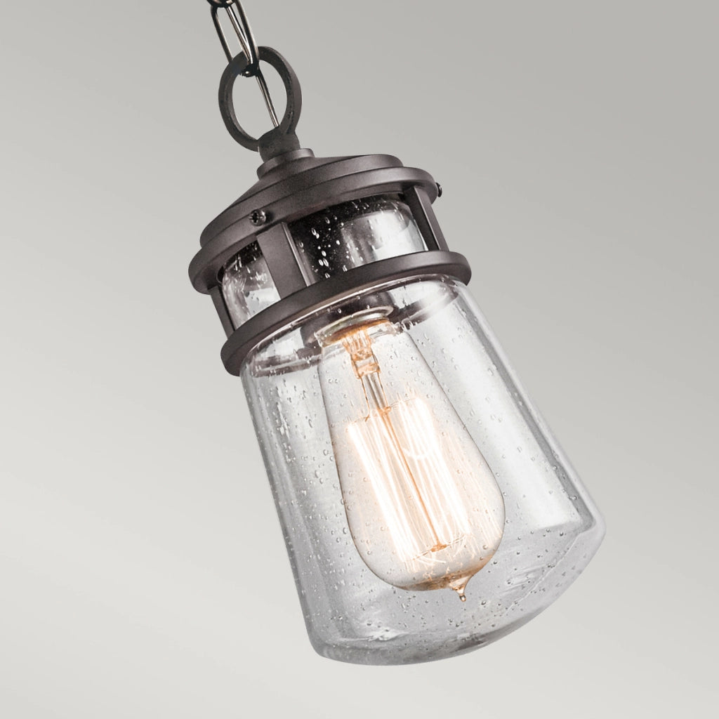 Lampada a sospensione esterna Lyndon Kichler E27 bronzo