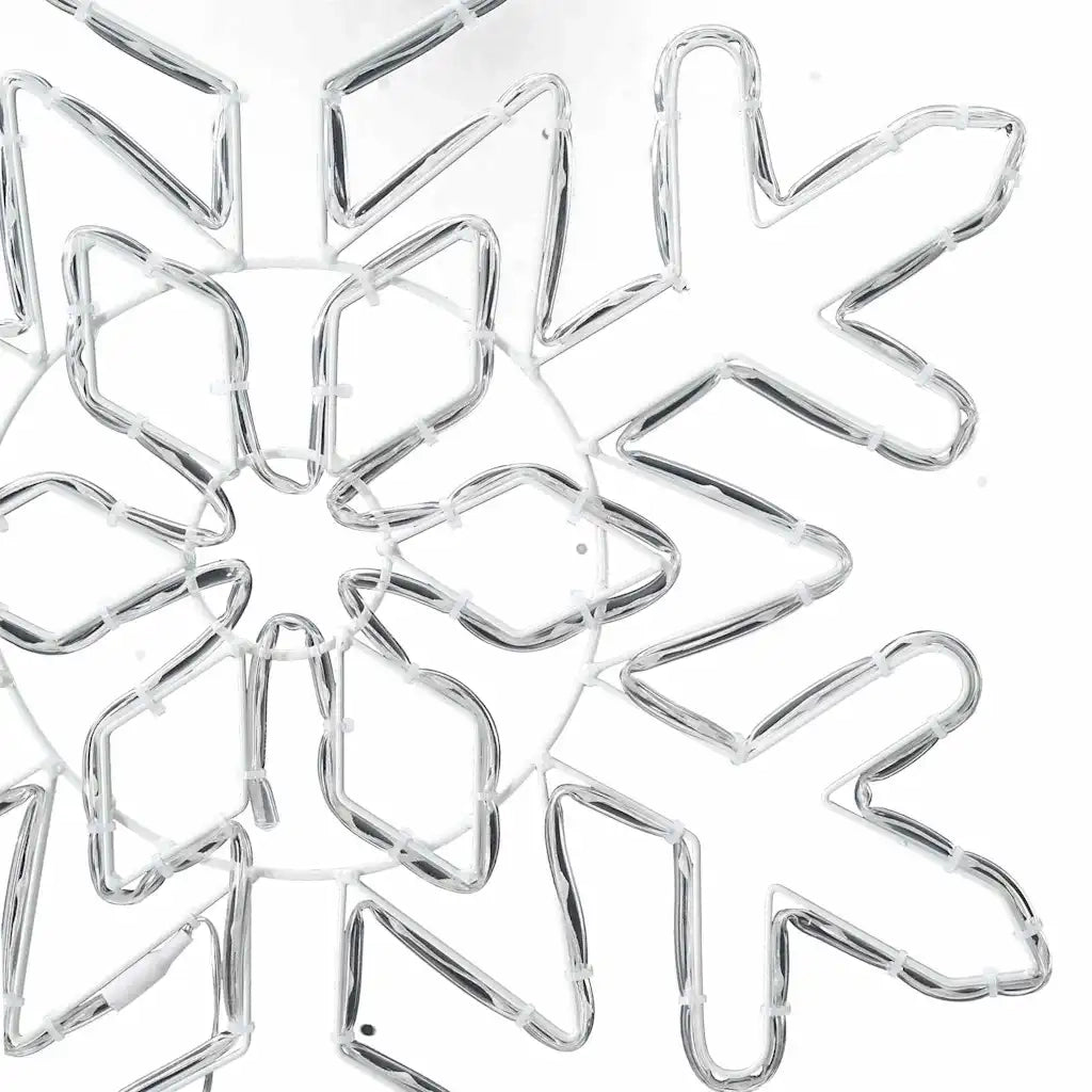Fiocco di Neve di Natale Blu 55,5 x 55,5 x 0,75 cm PVC