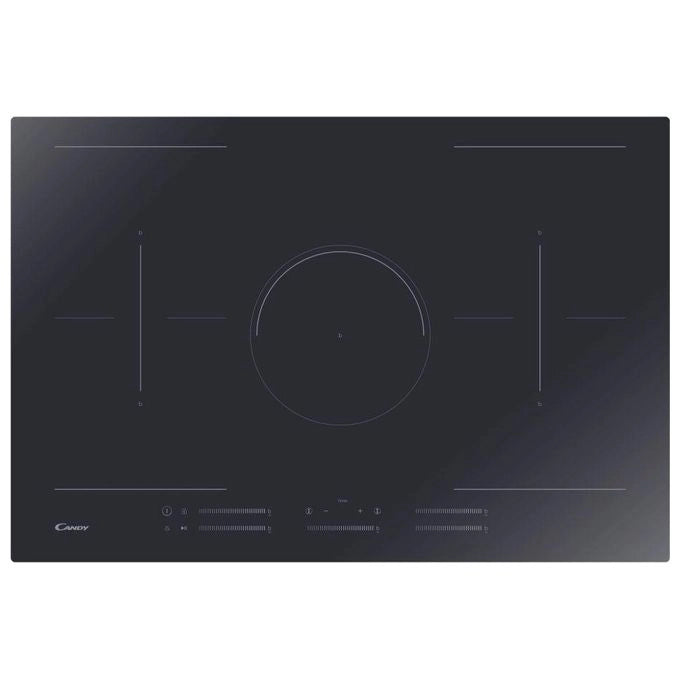 Candy CIFS85MCTT1 Piano cottura a induzione 77 cm 5 zone Touch Control Booster colore Nero