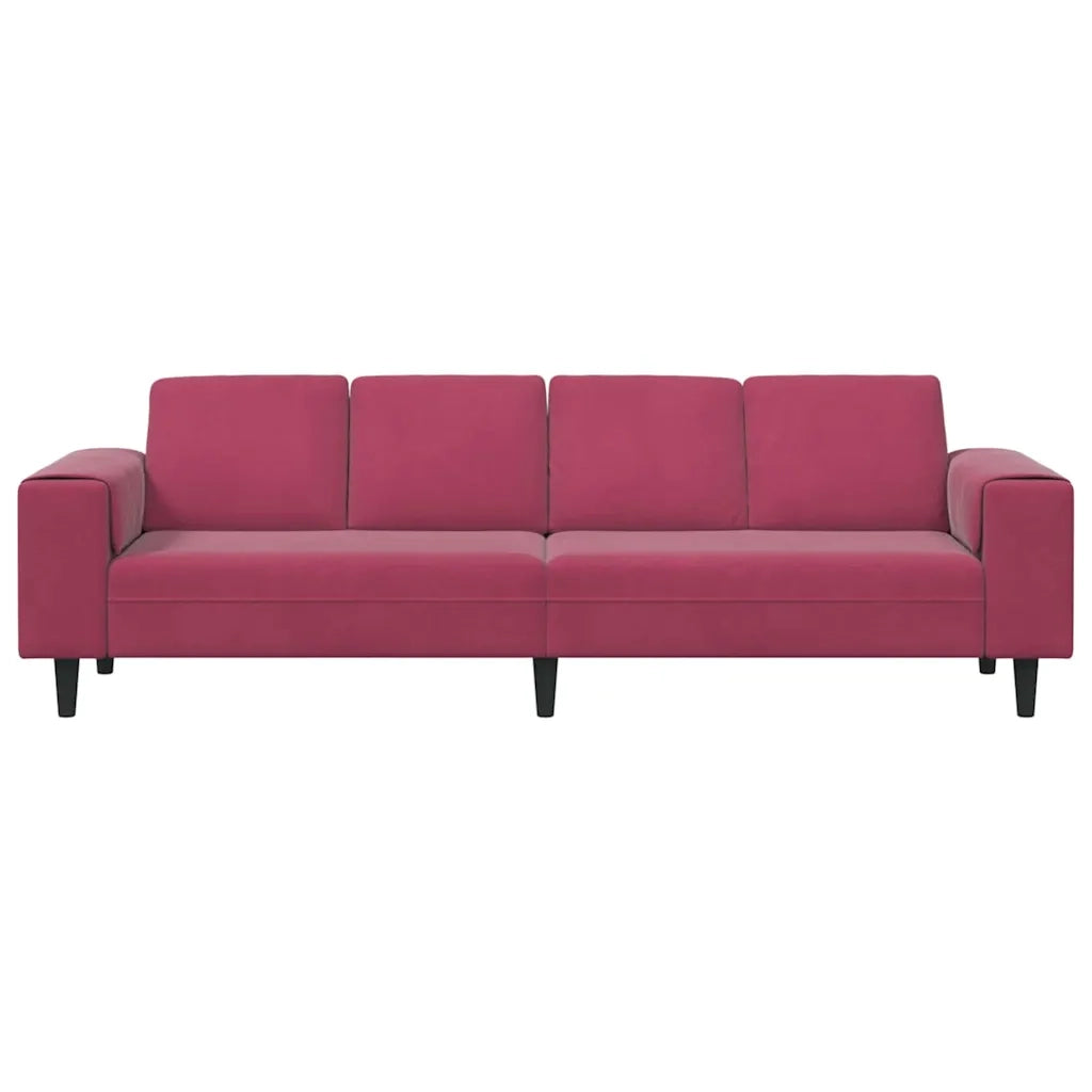Set di divani Rosso vino Velluto