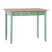 Scrivania 1 cassetto legno laccato verde 99x61x80 (2223) - Mobili 2G