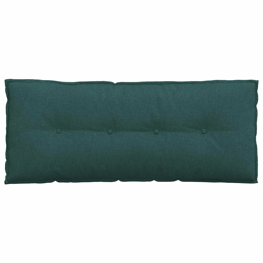 Cuscino per Schiena Verde Scuro 120 x 19 x 50 cm Tessuto
