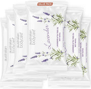Asciugamani Notturni con Lavanda e Olio di Tea Tree - 144 Asciugamani Tutti-in-Uno per Igiene e Rinfrescamento | Biodegradabili