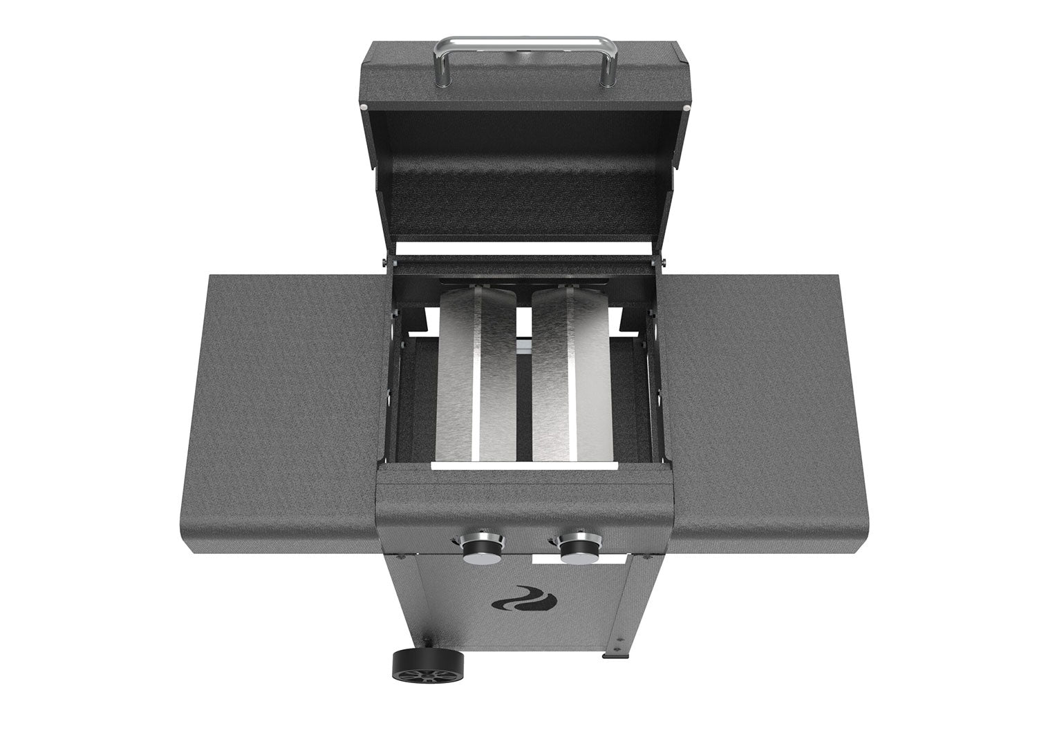 Barbecue a Gas 104,5x45,5x115 cm 2 Fuochi in Acciaio Pereda Nero