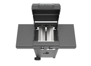 Barbecue a Gas 104,5x45,5x115 cm 2 Fuochi in Acciaio Pereda Nero