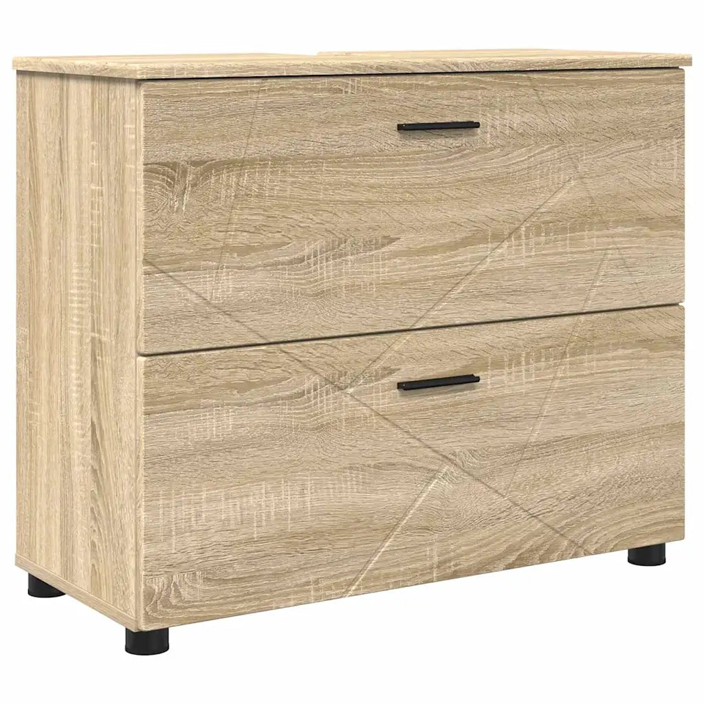 Mobile da Bagno con cassetto Rovere Sonoma 76,5 x 35 x 64 cm
