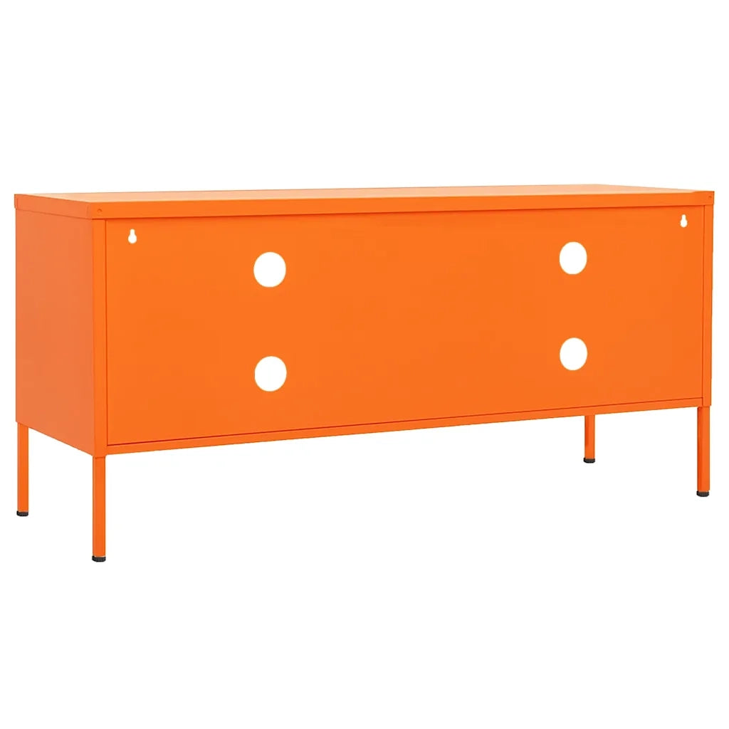 Mobile TV-Credenza TV-Console TV Arancione 105x35x50 cm in Acciaio