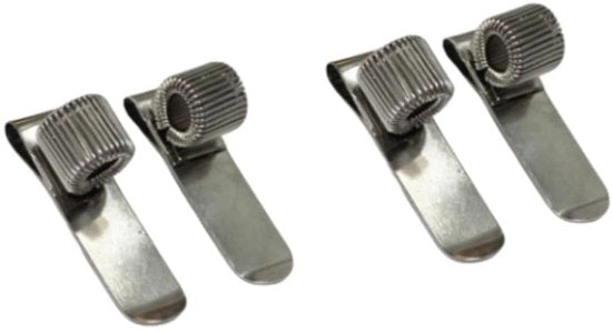 Pen holder metallico da tasca, regolabile con vite di acciaio inossidabile, contenitore per penne, matite, clip per ufficio, laptop, cartellino