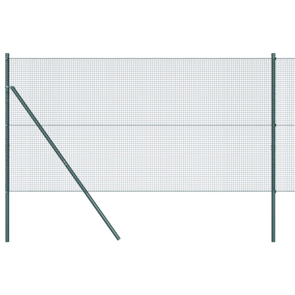 Set di Recinzione Set di 2 Verde Metallo 10 x 1 m Resistente
