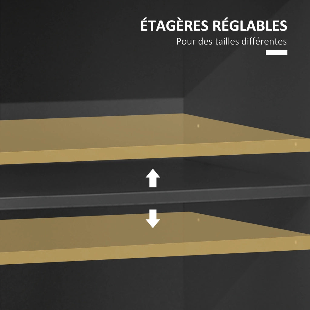 Credenza ¨C zephmum ¨C grigio effetto quercia design industriale