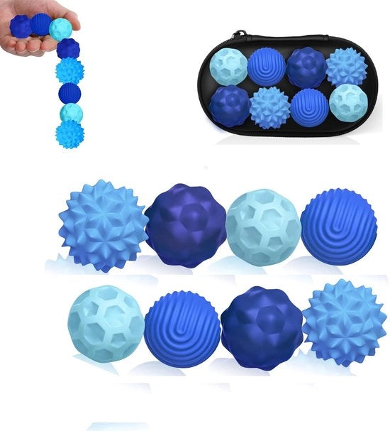 Giocattoli da Fidget 8 pezzi - Sferette Magnetiche - Palline Antistress - Palline Sensoriali - Palline da Acupressione - Stimolano i Sensi - Palline da Stress