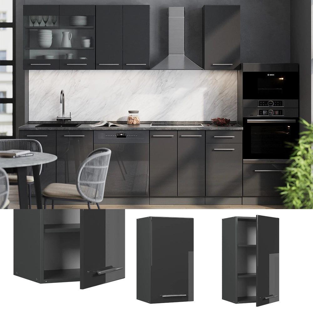 Vicco Pensile da cucina Antracite lucido 40 cm