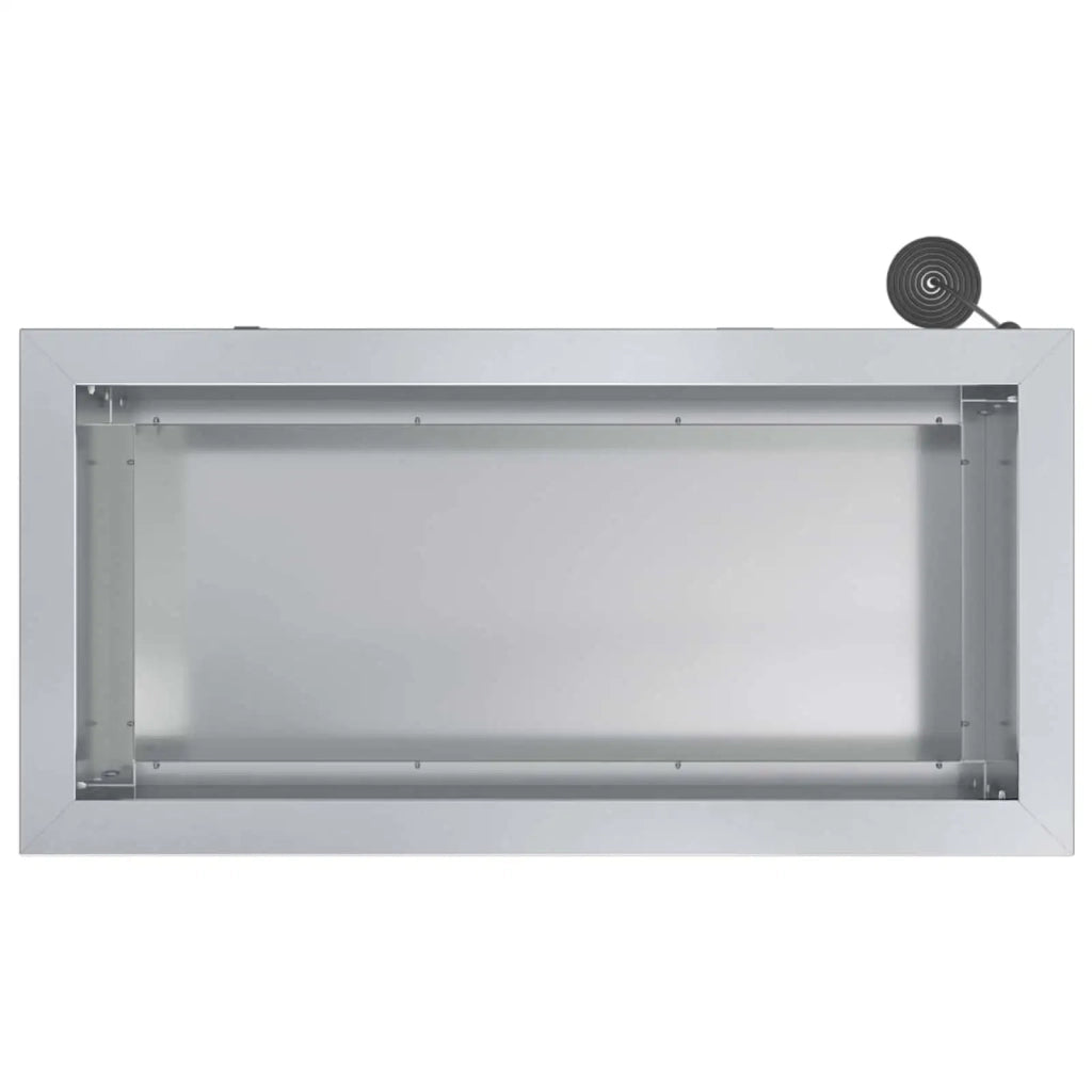 Fioriera da giardino con LED 2 pz Argento 30 x 60 x 30 cm 8008095