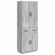 Set di armadi 2 pcs Sonoma grigio Legno ingegnerizzato