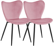 Set di 2 sedie per sala da pranzo Maika in velluto 7