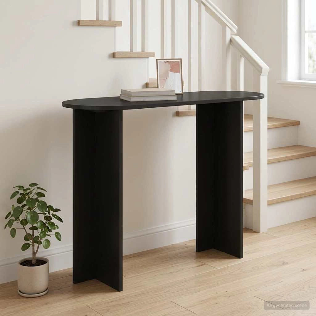 Tavolo consolle Rovere Nero 100 x 39,5 x 75 cm 8001150