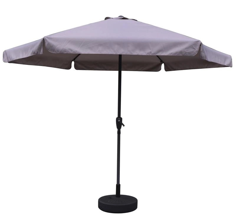 MAURY'S OMBRELLONE DA GIARDINO TONDO IN COLORE GRIGIO 3 METRI TUBO Ø 40 MM