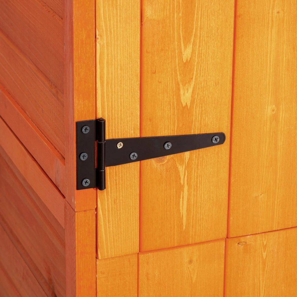 Casetta da Giardino in Legno con 2 Ante e 3 Mensole ¨C zephmum ¨C 84x52x188cm