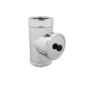 Modulo di ispezione inox t 90° doppia parete di 200 - de 250 mm