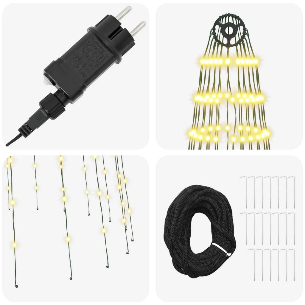 Luci per albero di Natale con picchetti 500 LED Bianco caldo e 42053544