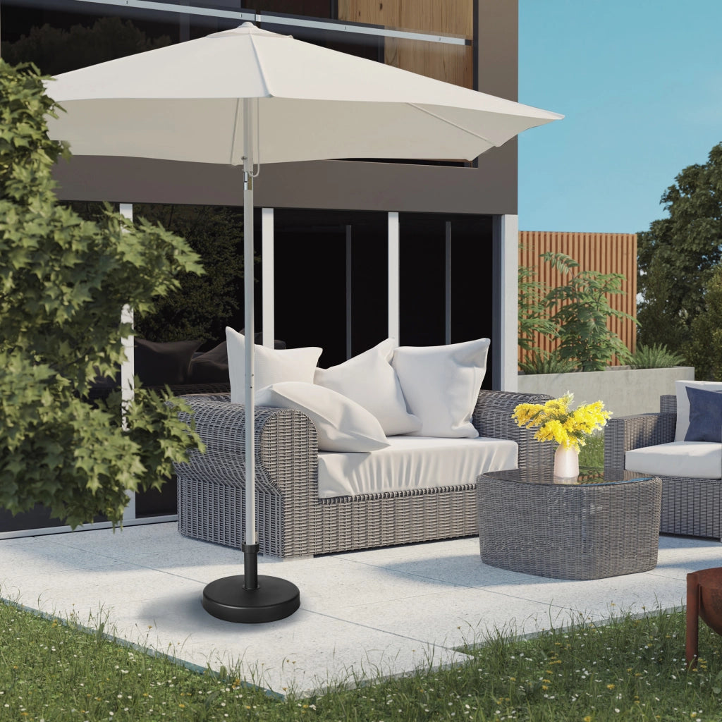 Base per Ombrellone da Giardino in Plastica PP ¨C zephmum ¨C 45x33 cm Nero