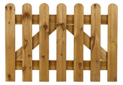 Cancello Recinzione Dritto Mini 100x70 cm in Legno Impregnato